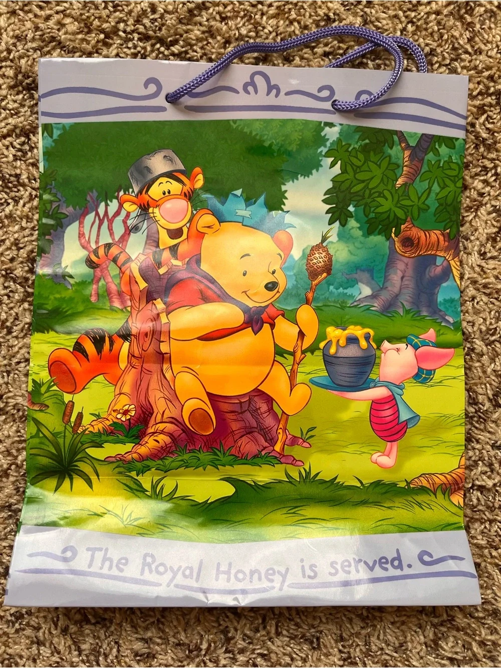 Vintage/Y2K Winnie the Pooh Birthday Gift Bag